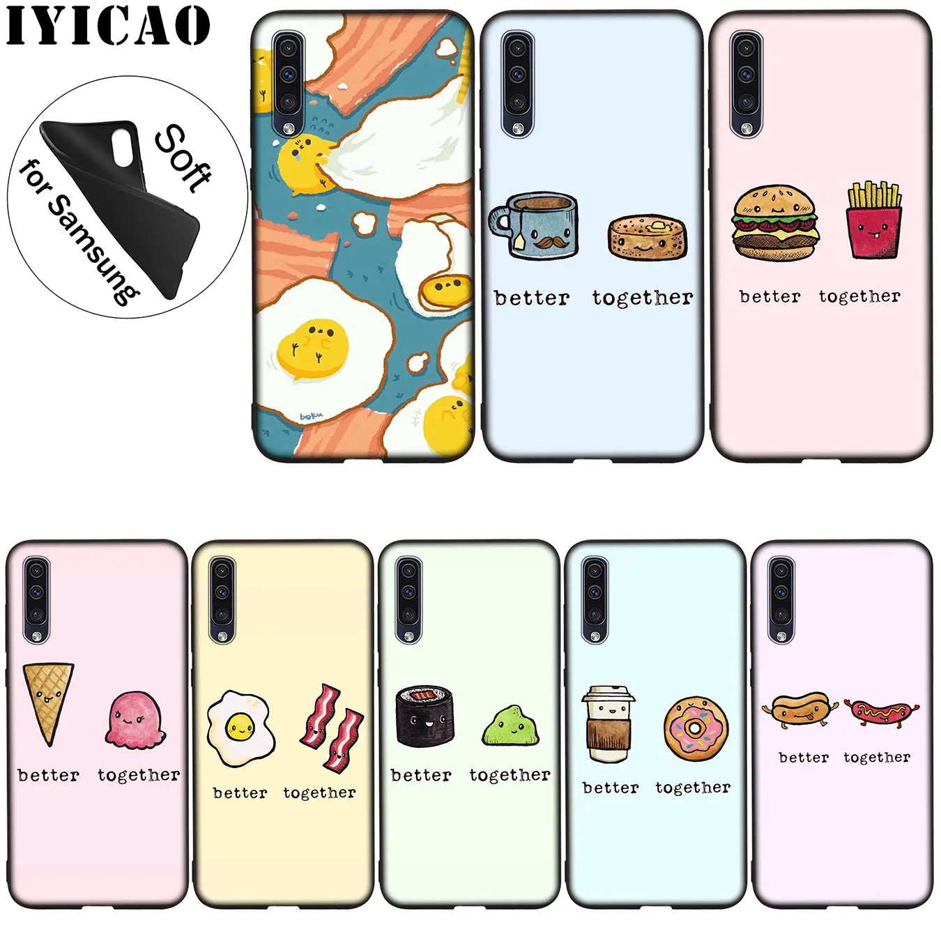 IYICAO мягкий чехол для Samsung Galaxy A51 A71 A81 A91 A41 A21 A11 A01 M10 M20 M30 M40 |