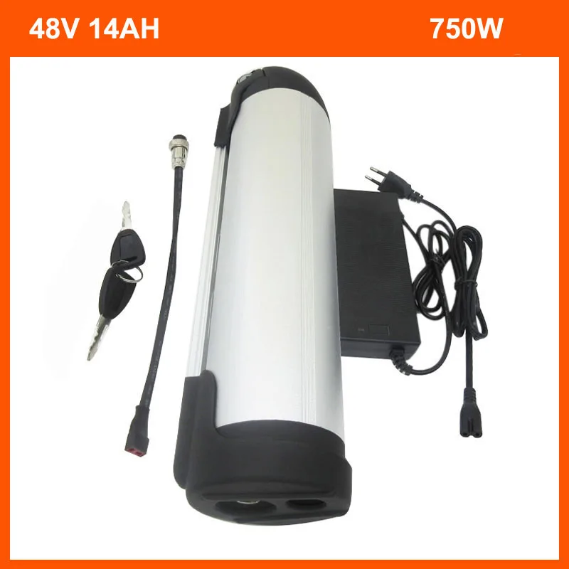750W 48V Water Bottle Ebike Battery Pack 48V 14AH Lithium ion Batterie