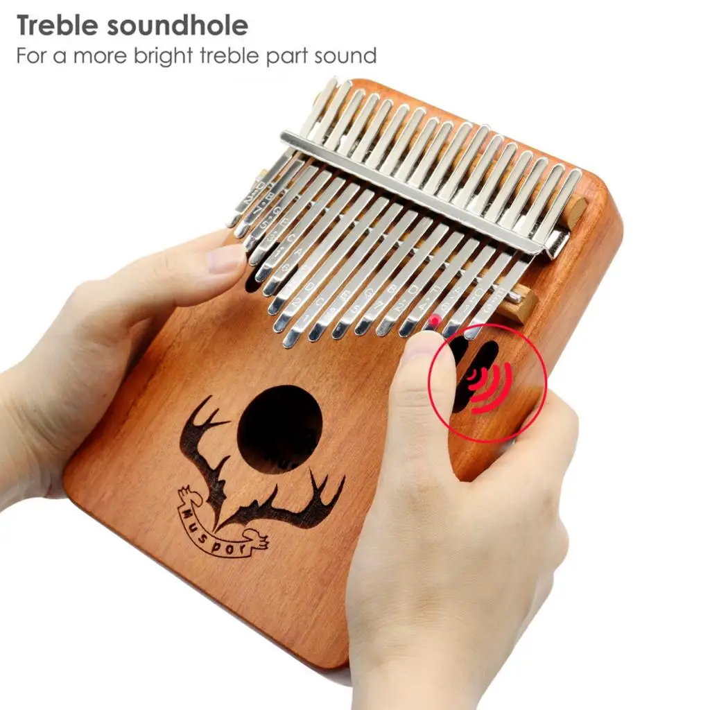 Mahogany Wood 17-Key Kalimba Finger Piano Miniature Gift Hobbyists Supplies Musical Instruments