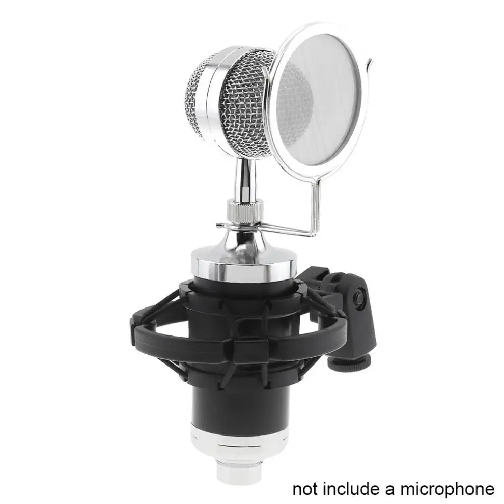 choque com dupla camada microfone pop filtro