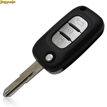 

Jingyuqin 10pcs 3 Buttons Flip Remote Key Shell for Renault Clio Vivaro Master Traffic Kangoo Megane laguna Styling