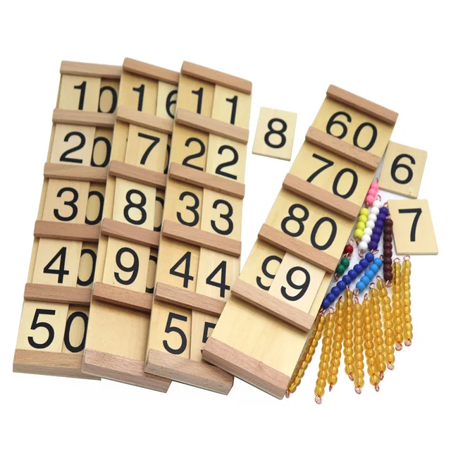 US $22.62 Montessori Mathematics Children's Preschool Education Digital Cognitive Learning Toy Wood Intellige