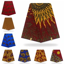 Настоящий батик в африканском стиле воск печати Ткань Голландский парафин Анкара шитье Африканский Tissus Воск Ткань 6 ярдов Нигерия хлопок Гана ткань