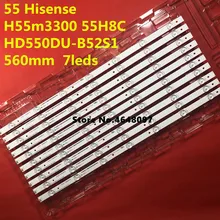 Original LED backlight Array 55 Hisense H55m3300 55H8C HD550DU-B52S1 Hisense 55 HD550DU B52 10X7 3030C V0