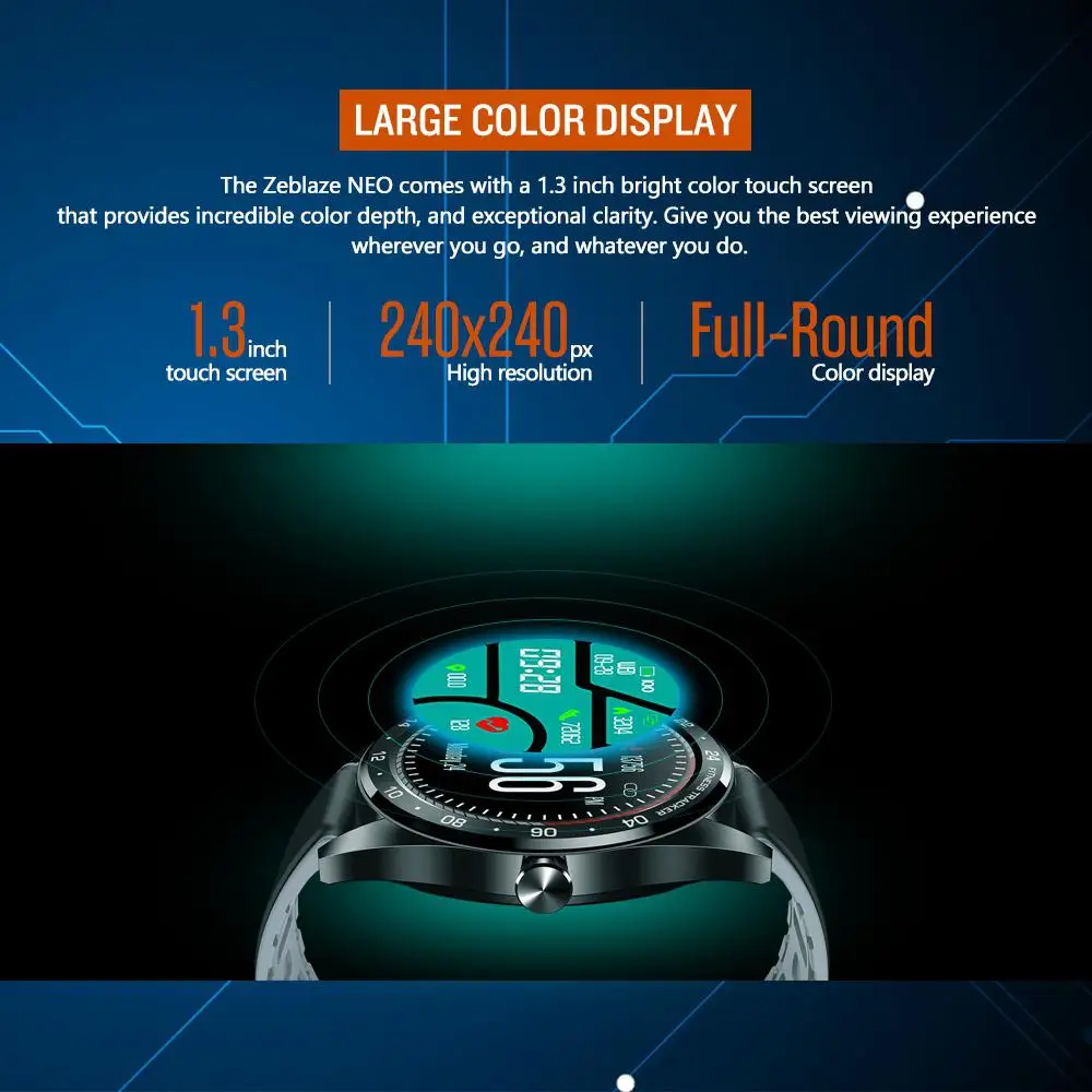 Touch Smart Watch Heart Rate Monitoring Blood Pressure Female Health Waterproof Smartwatch