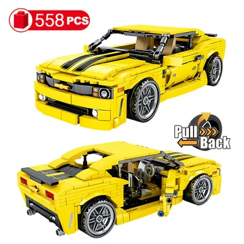 

558pcs Sports Pull Back Technic Car Model Building Blocks Technic City Car Bricks Creative Toys for Boys Children