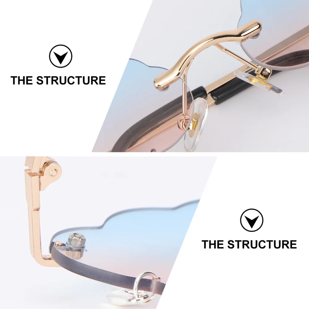 Shaped Sunglasses Cloud Party Glasses Stylish Unique Eyewear Fashion Novelty Accessories Automobile Interior Others