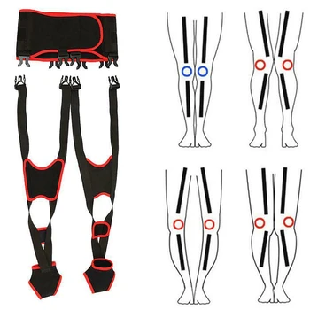 

Adult Unisex O/X-leg Figure Correction Belt Strap Slim Legs Tool Strap Black Comfortable Breathable Legwarmer Sport Bandage ZJ55