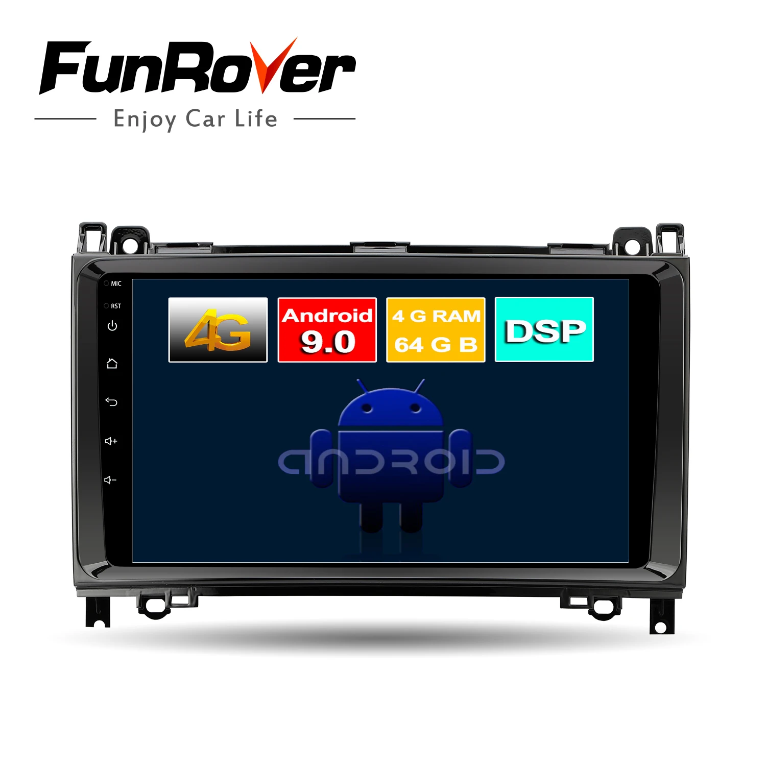 Perfect Funrover 8 core android 9.0 2 din Car dvd player For Mercedes Benz Sprinter B200 W209 W169 W169 B-class W245 B170 W639 radio SIM 0