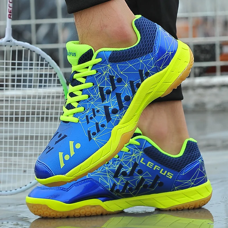 

Table Tennis Shoes Breathable For Men Women Damping Sports Shoes Antiskid Shock Absorption Indoor Tennis Sneakers