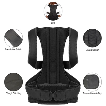 

Drop Shipping Posture Fixer Back Brace Posture Corrector Back Braces for Lower Back Pain Sciatica Pain Relief Breast Lift