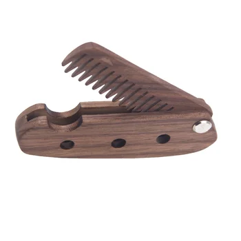 

1Pc Hair Comb Hairdressing Accessories Wooden Comb Mustache Comb Barber Hair Comb for Men Barber Women
