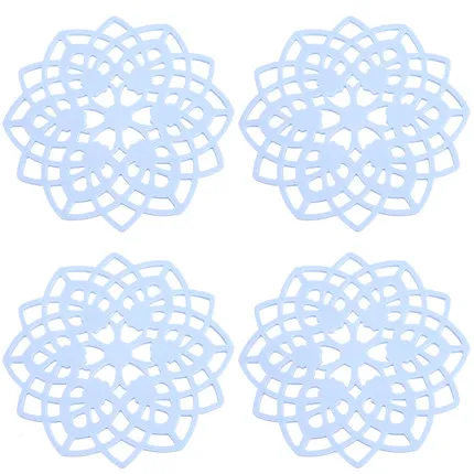 4PCS Blue 4 шт./компл. настольные подставки чашка кофе салфетки для столов для столовой кухни Рождество домашний декор - Цвет: 4PCS Blue