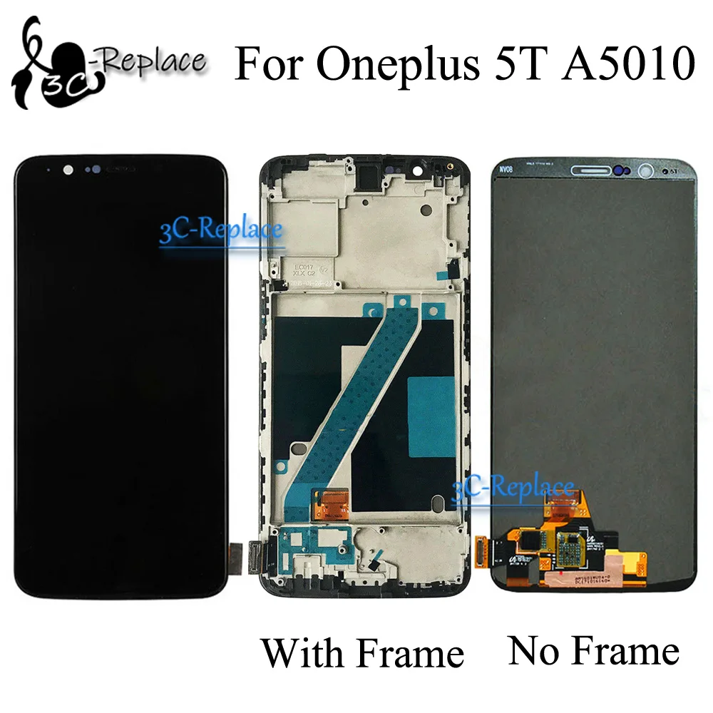 Оригинальный ЖК дисплей AMOLED /TFT 6 01 &quotдля Oneplus 5T сенсорный экран с рамкой