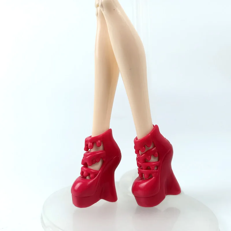1 пара кукольных туфель для куклы Monster High, обувь на высоком каблуке, аксессуары для кукол, ботиночки для 1/6, монстр демон, куклы для девочек, игрушки сделай сам