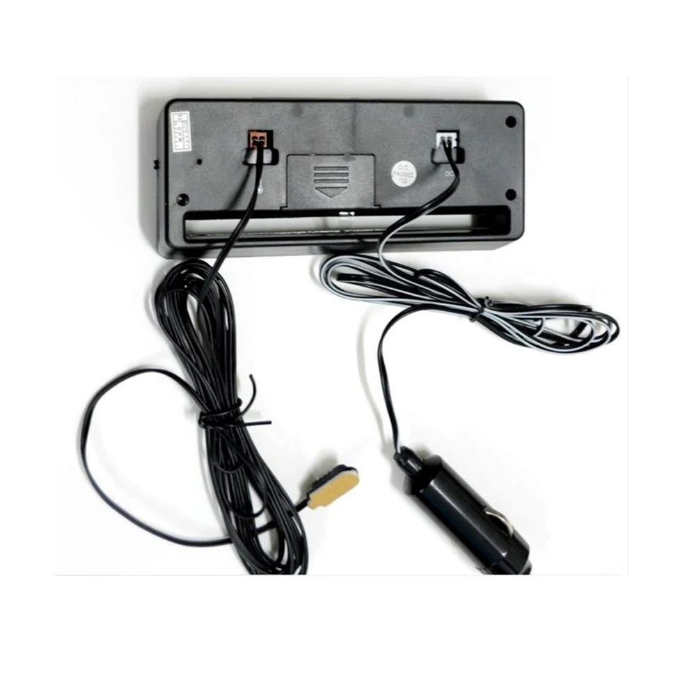 Digital Clock Temperature Meter Thermometer Car Voltage Measuring TS-7010V