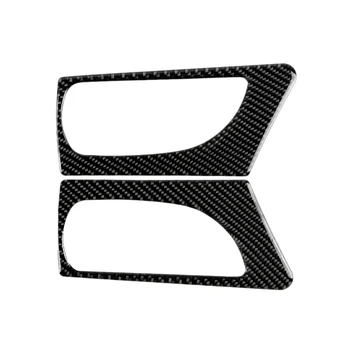 

2Pc Car Stickers Durable Utility Carbon Fiber Premium DIY Passenger Side Handle Co-pilot Storage Compartment Cover Sticker