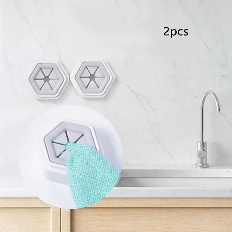 2/4/6Pcs Portable Wall Mounted Self Adhesive Kitchen Towel Clip Organizer Bathroom Dry Towel Holder Rag Plug Home Storage Item