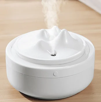 

USB Air Humidifier Mountain Essential Oil Diffuser 300ML Car Air Freshener Purifier Mini Humidificator With Lamp Lights