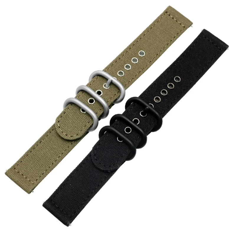Laopijiang Náilon Pulseiras de Relógio 18 mm 20 mm 22 mm 24 mm Correia Grossa Pulseira de Lona Esporte Barra Liberação Rápida Relógio Banda - Image 5