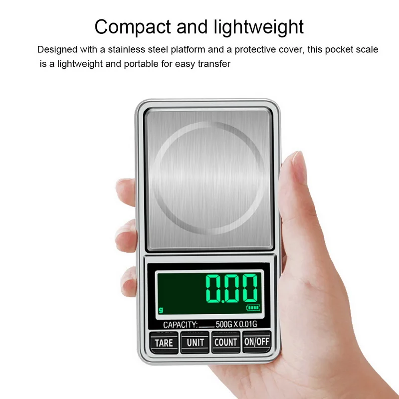 100g/200g/300g/500g 0.01gPrecision Electronic Balance LCD Weight Scales