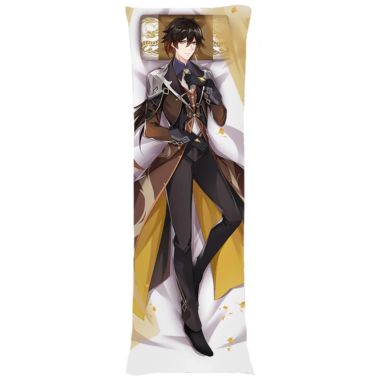 Game Genshin Impact Zhongli Pillow Case Hugging Body Pillow Cartoon ...