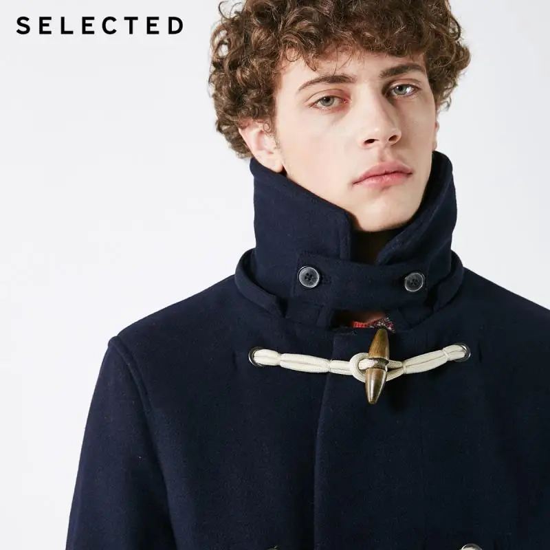 Избранное мужское зимнее шерстяное пальто со съемным капюшоном куртка новая пряжка пуховик Одежда S | 418427553