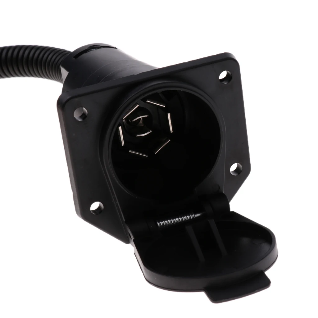 Heavy Duty 7 Way Trailer  Socket Adapter Connector  for RV Towbar Towing