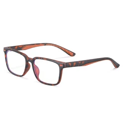 Youth Blue Light Blocking Glasses - Fashionable Flexible TR90 Frame Eyewear (C4 leopard)