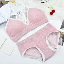 Беспроводной Сексуальный повседневный комплект кружевного бюстгальтера для женщин, бесшовный бюстгальтер с вышивкой, дышащее нижнее белье, комплект нижнего белья