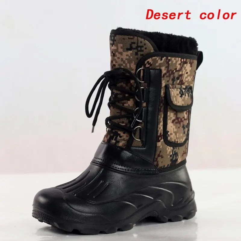 Зимние ботинки «милитари»; Мужская Армейская Обувь; мужские армейские ботильоны; теплые зимние ботинки на меху; водонепроницаемые