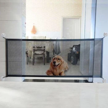 

Portable Pet Fences Dog Cat Magic-Gate Safe Guard Indoor and Outdoor Protection Isolation Net