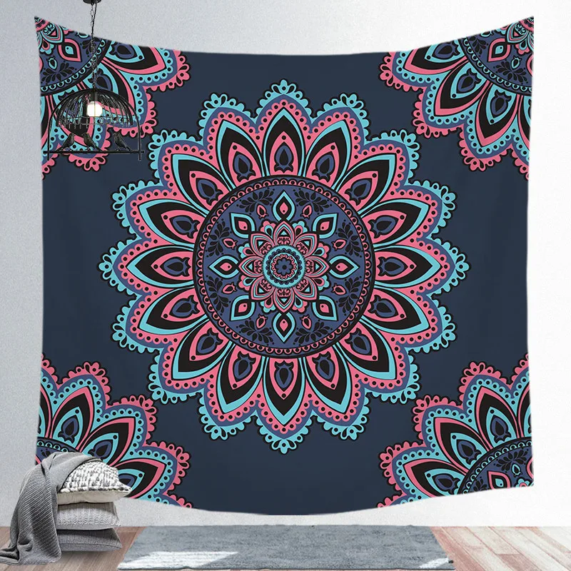 tapestry 3 Fuwatacchi серия «Мандала» гобелен настенный принт пляжное полотенце Коврик полиэстер тонкое одеяло коврик для йоги шоу ковер домашний декор - Цвет: tapestry 3
