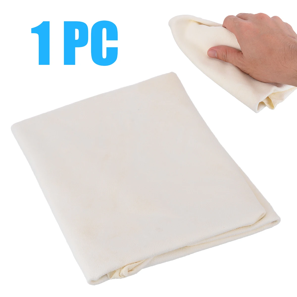 

Mayitr 1pc 30*60cm Genuine Leather Wash Suede Absorbent Towel Natural Shammy Chamois Car Cleaning Cloth Streak Free Quick Dry
