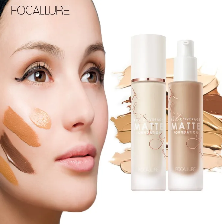 

FOCALLURE Convermax Full Coverage Foundation Oil Control Face Makeup 20 Colors Matte Liquid Base Foundation