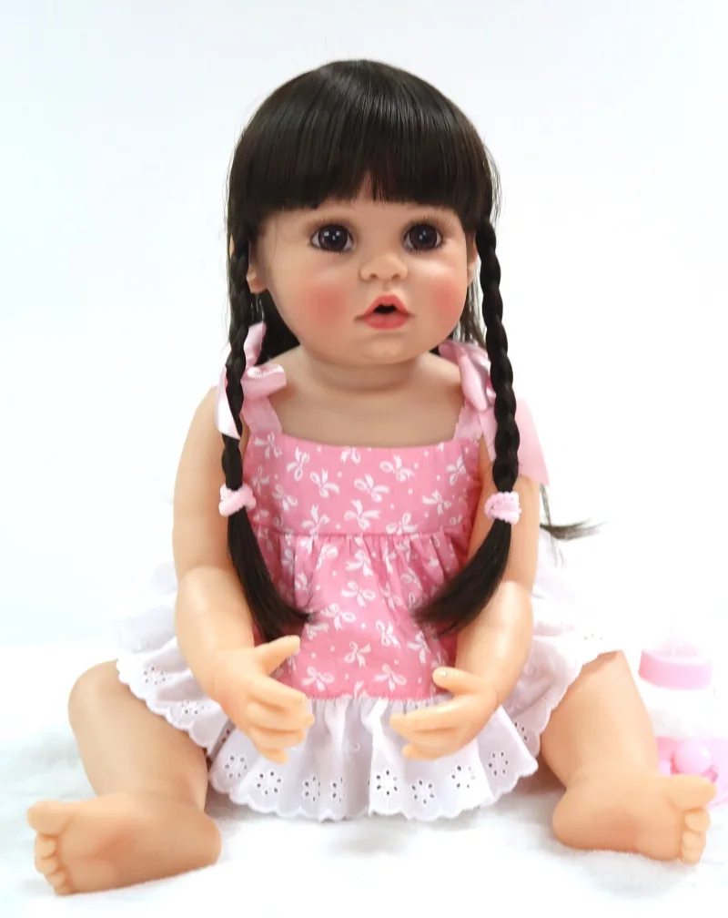 NPKDOLL bebe reborn 56 см полностью виниловый силиконовый reborn baby dolls живой малыш девочка playmate кукла игрушки подарок