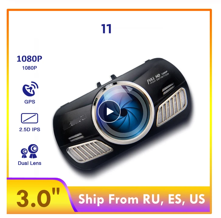 JOHOX-11 Dash Cam 3 inch 2.5D IPS Screen Full