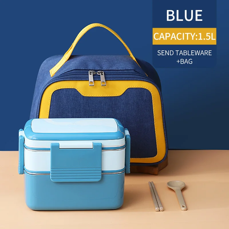 blue with bag