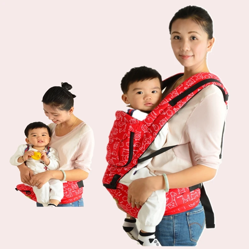 Cartoon Ergonomic Baby Carrier Backpack Infant Hipseat Waist Stool Front Facing Kangaroo Baby Wrap Sling for Travel 3-30 Months