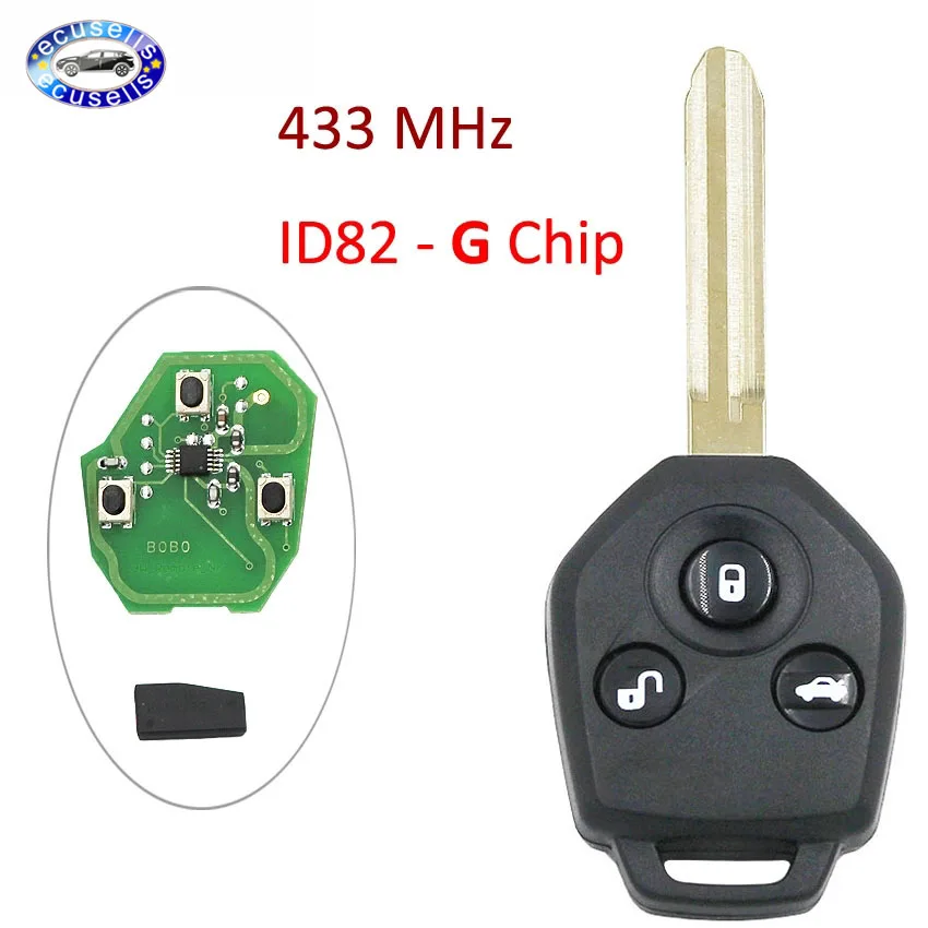 Key Keyless Entry Remote Fob For Subaru Xv 20122015 Year With "g" Chip 433mhz Car Key