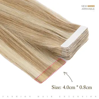 Neitsi Straight Skin Weft Adhesive Hair Non-Remy Tape In Human Hair Extensions 16 3