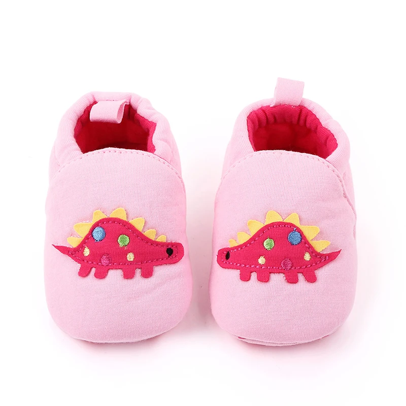 Детская обувь для новорожденных мальчиков и девочек с динозавром, детская Нескользящая теплая обувь для малышей с изображением животных