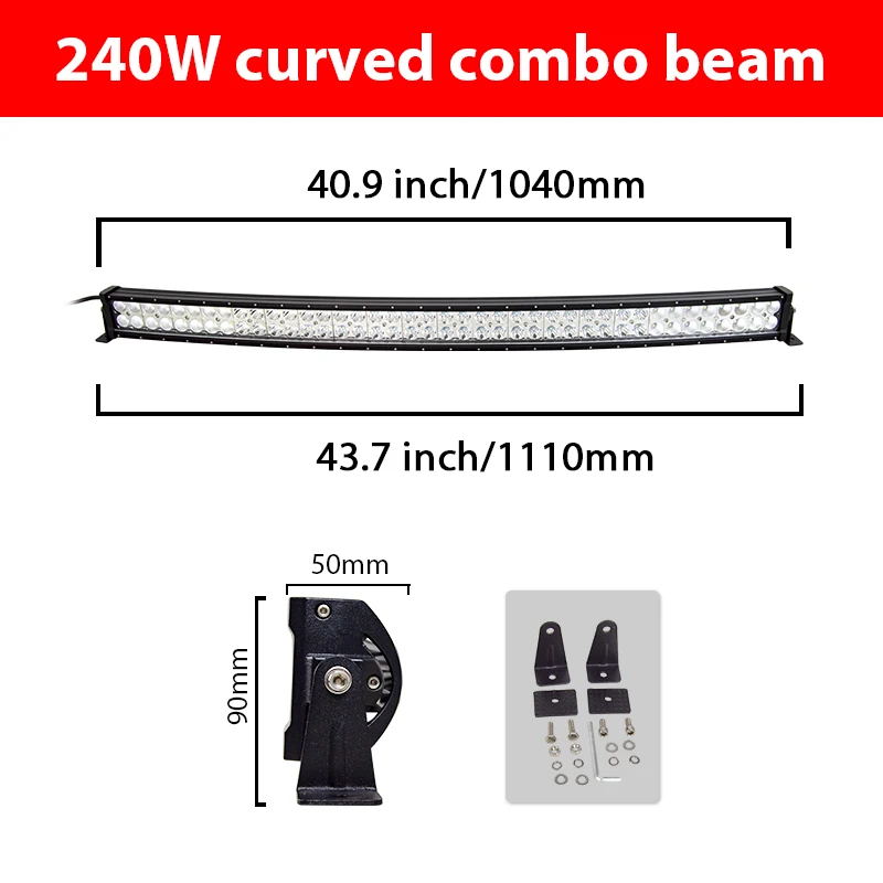 Willpower 22 32 42 52 Ultra-thin Curved LED Bar 120W 180W 240W 300W LED  Car Lights Driving Fog Lamp Truck SUV ATV UTV 4X4 - AliExpress