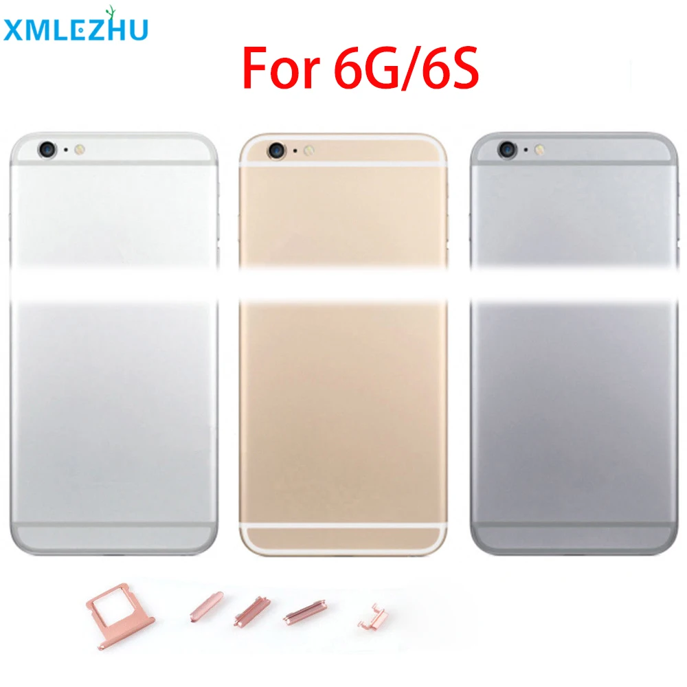 5 шт. Высокое качество задняя крышка для iphone 6 6S корпус крышка батареи задняя дверь Шасси рамка