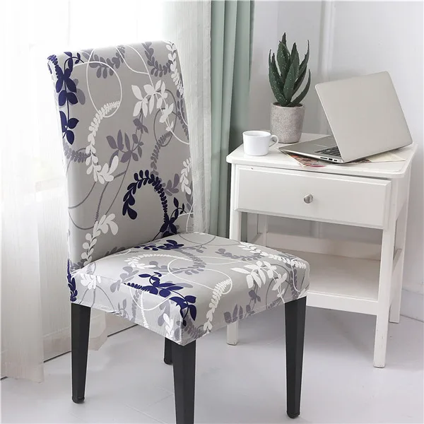 Печатный чехол для кресла спандекс эластичные Чехлы чехлы для стульев чехлы для сидений для столовой кухни свадьбы банкета отеля - Цвет: Color 5