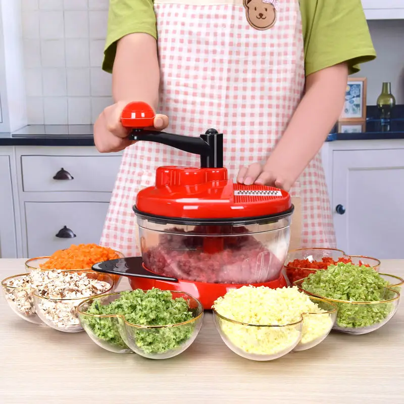 Portable Vegetable Cutter Chopper Shredders Manual Meat Vegetable Slicer  Grinder Salad Maker Kitchen Tools 3 Speed Adjustable - Fruit & Vegetable  Tools - AliExpress