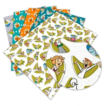 

New Cartoon A4 22x30cm Printed Faux Leather for Party Wedding Decoration DIY Hair Bow Leather Materials L243 L244