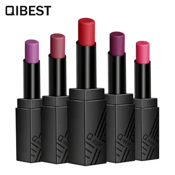 

QIBEST Natural Matte Lipstick Gloss Lip gloss Silky Proof Lip Moisturizing Sexy Lipstick Lasting Water Proof Cosmetic 34 Colors