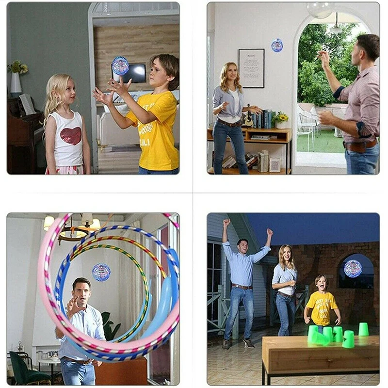 Flying Magic Ball Spinner Toy Hand Controlled Drone 360 Degree Rotatin Techotonic