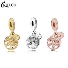 CUTEECO горячее Дерево жизни Подвесные приспособления Pandora Шарм Браслет семья происхождения DIY модные ювелирные бусы аксессуары